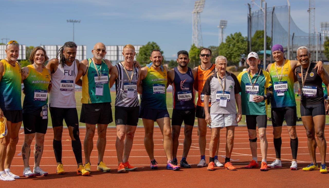 Masters athletes at Oceania competition