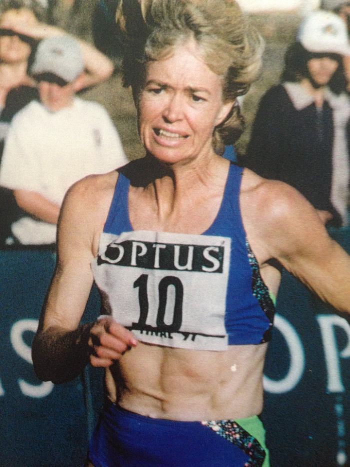 Wilma Perkins competing